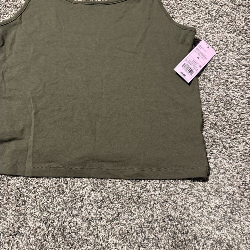 wild fable Olive Green Cropped Tank Top